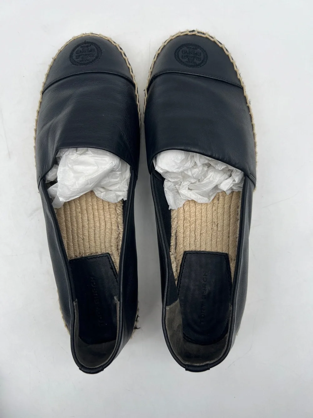 Tory Burch Color Block Flat Espadrille in Black